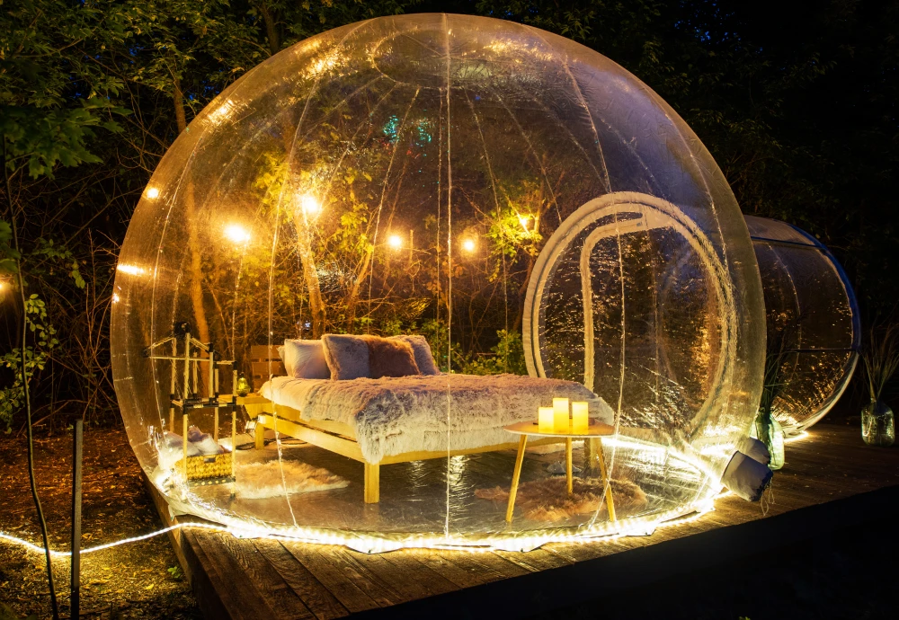 small bubble tent